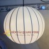 Đèn vải hình tròn trắng
